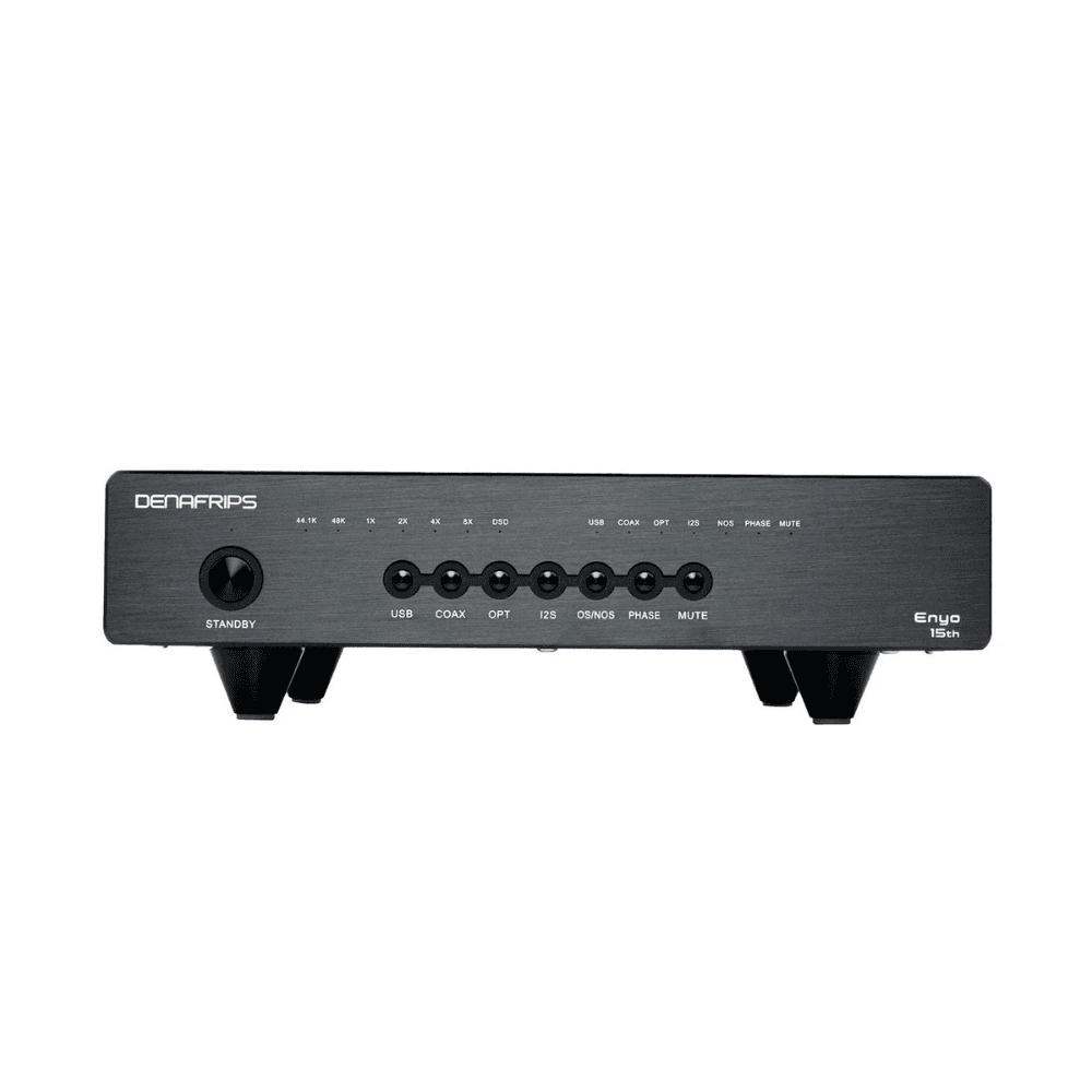 Denafrips Enyo 15th R-2R DAC front view in black