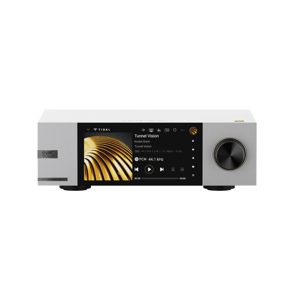 Eversolo DMP-A6 Master Edition Gen 2 network streamer with touchscreen and illuminated volume control