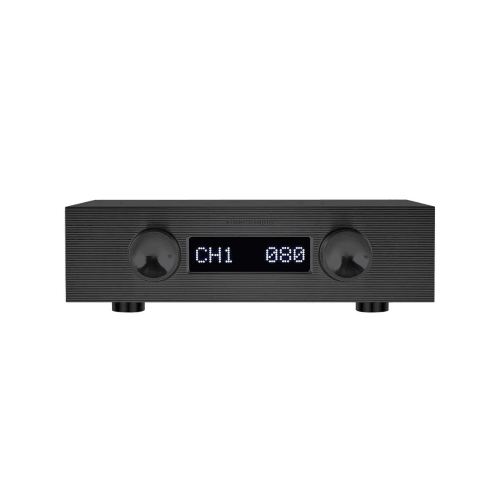Kinki Studio EX-P7 Class A stereo preamplifier in Black, front view