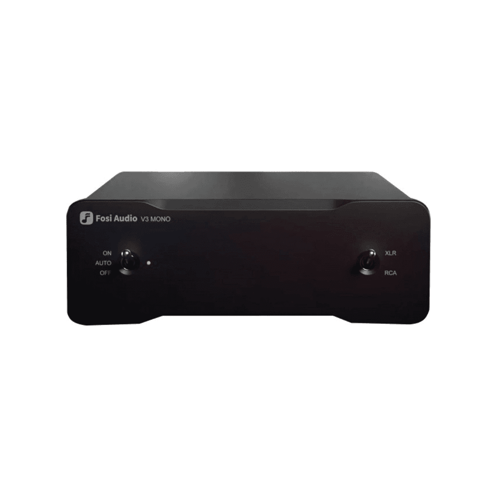 Fosi Audio V3 Mono compact Class D monoblock power amplifier front view