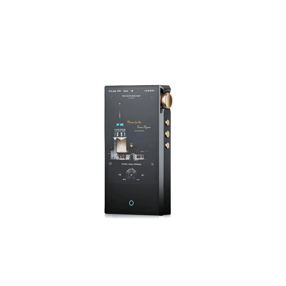 Cayin N3 Ultra portable digital audio player front view with 4.1-inch touchscreen and black aluminium chassis
