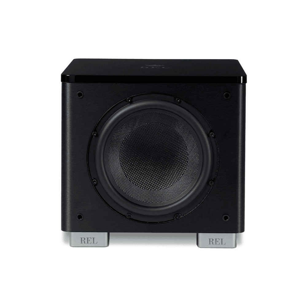 REL HT/1003 MKII home cinema subwoofer in Black with front grille