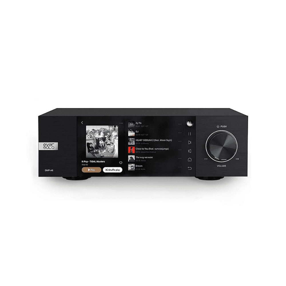 Original Eversolo DMP-A6 first-generation network streamer with 6-inch touchscreen in black
