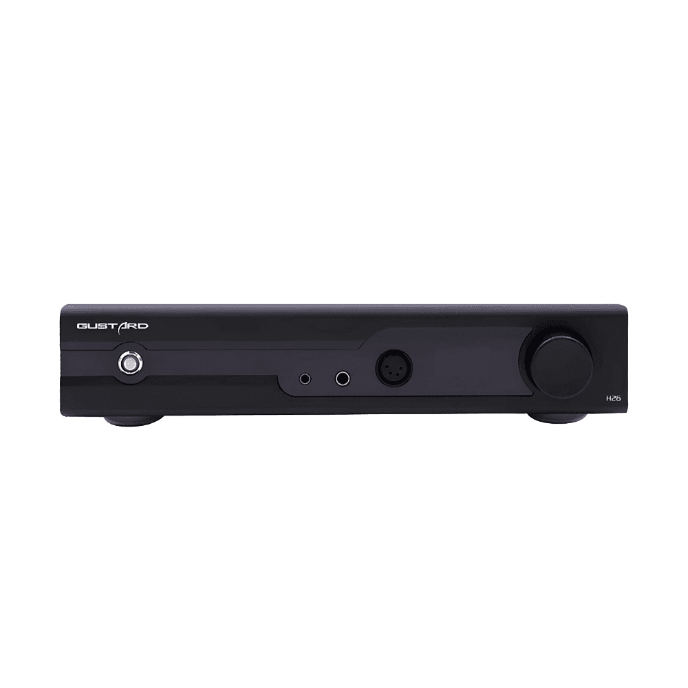 Gustard H26 balanced Class A headphone amplifier and preamplifier front view